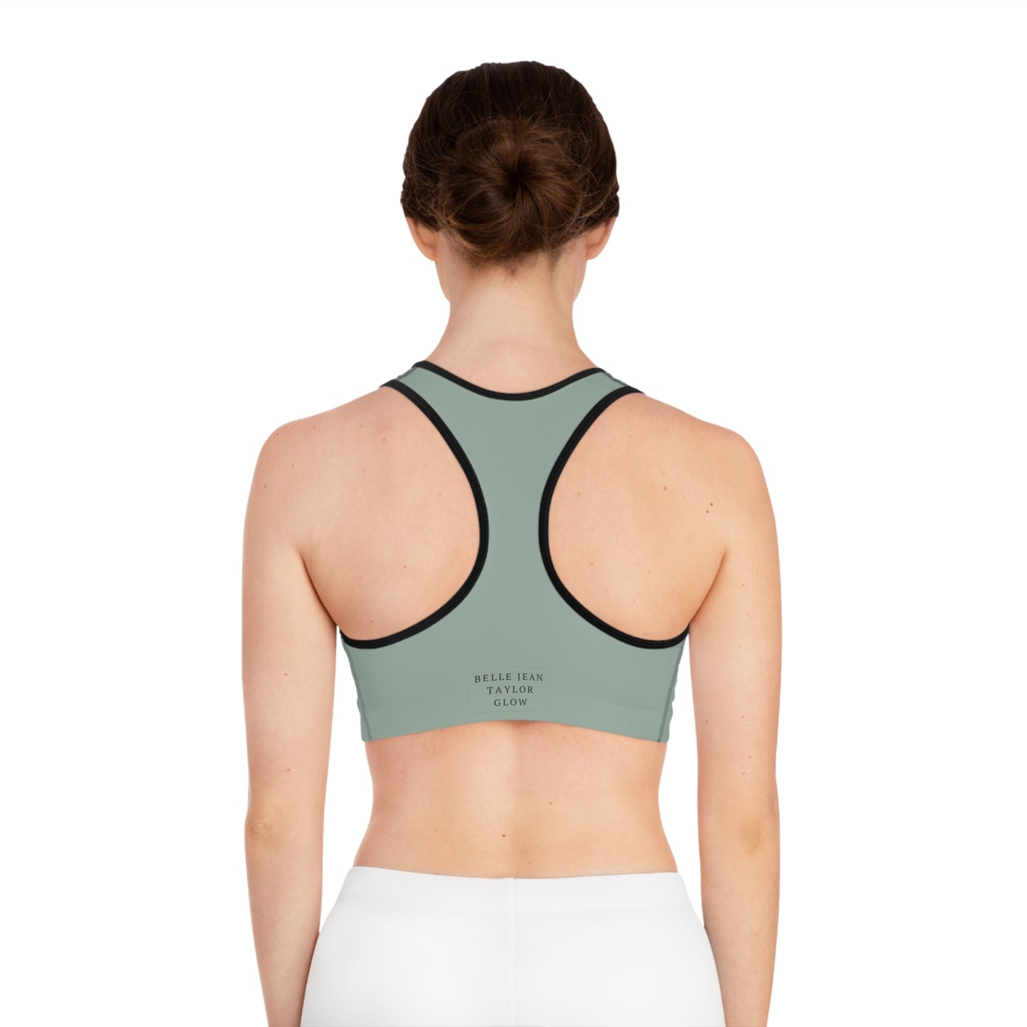 Sage Green Seamless Sports Bra — Lightweight Racerback Activewear