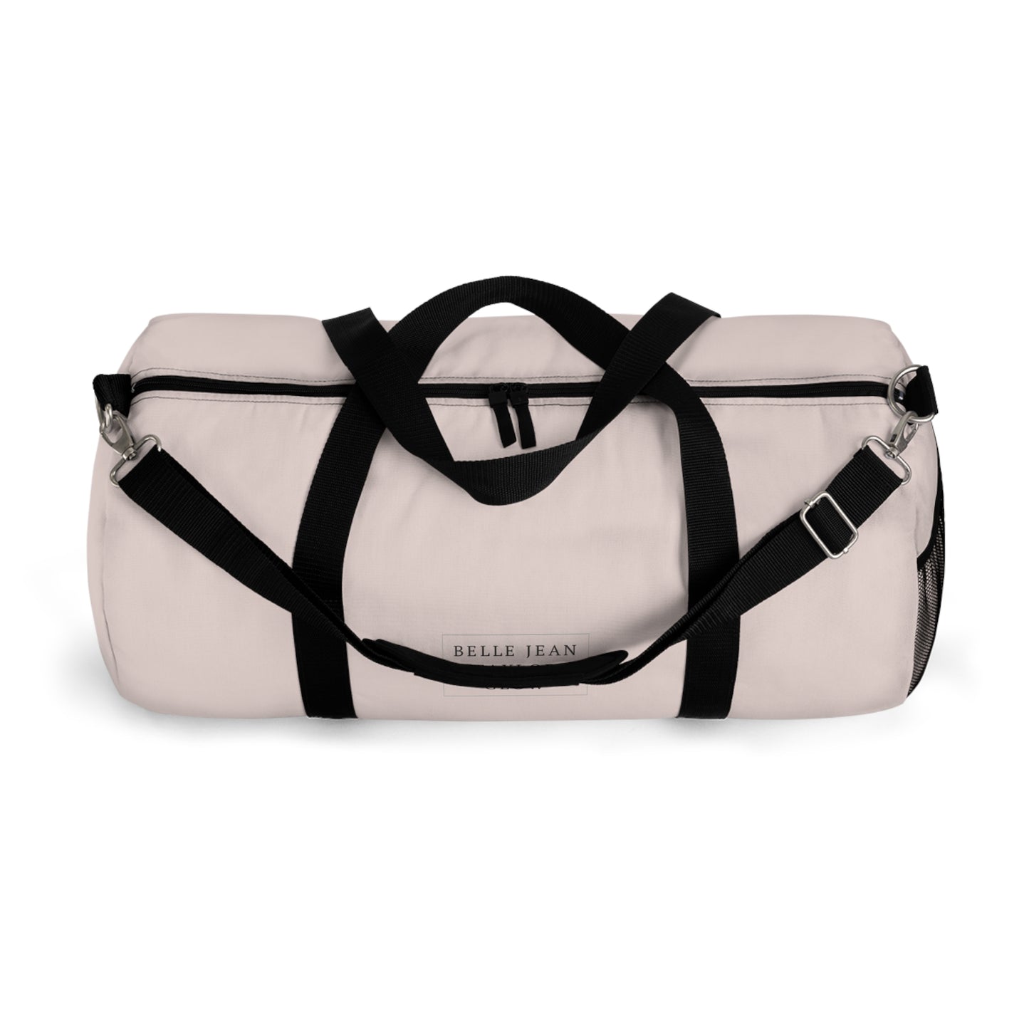 Blush Pink Canvas Duffel Bag — Lightweight Travel & Gym Tote