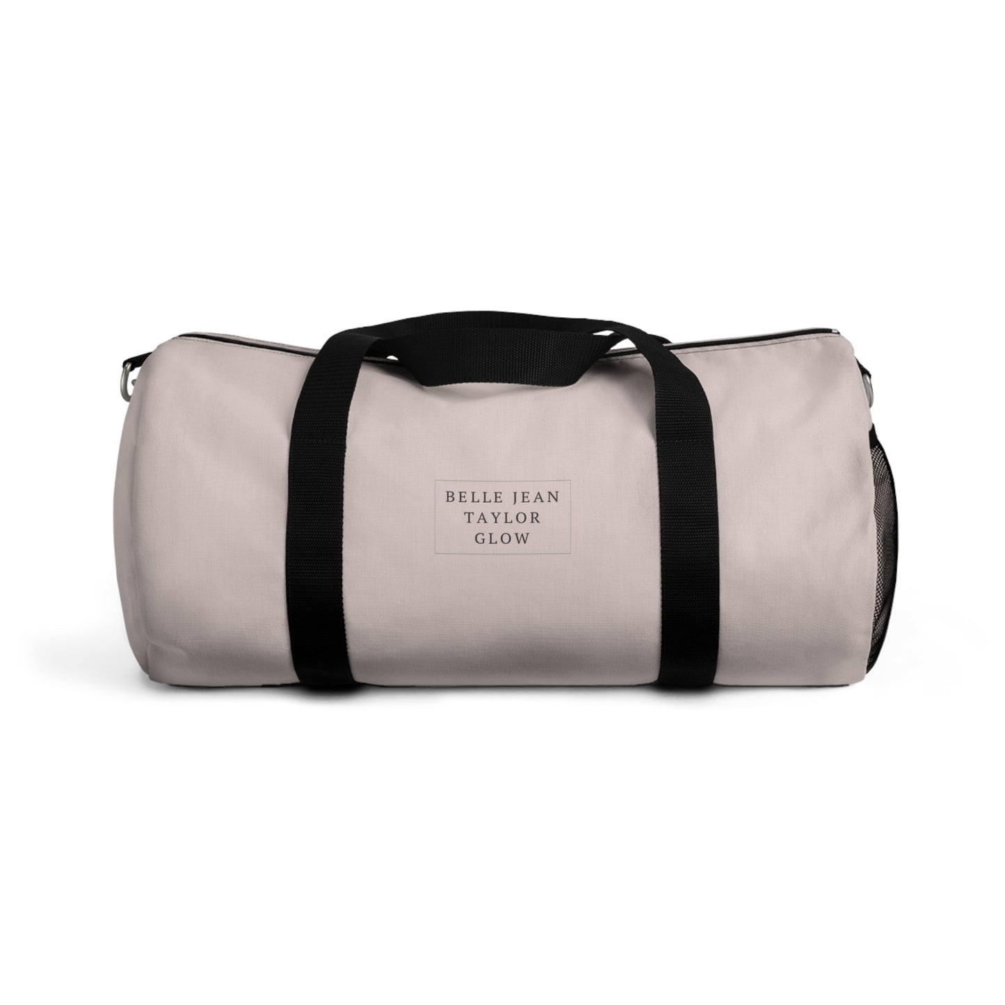 Blush Pink Canvas Duffel Bag — Lightweight Travel & Gym Tote