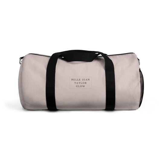 Blush Pink Canvas Duffel Bag — Lightweight Travel & Gym Tote