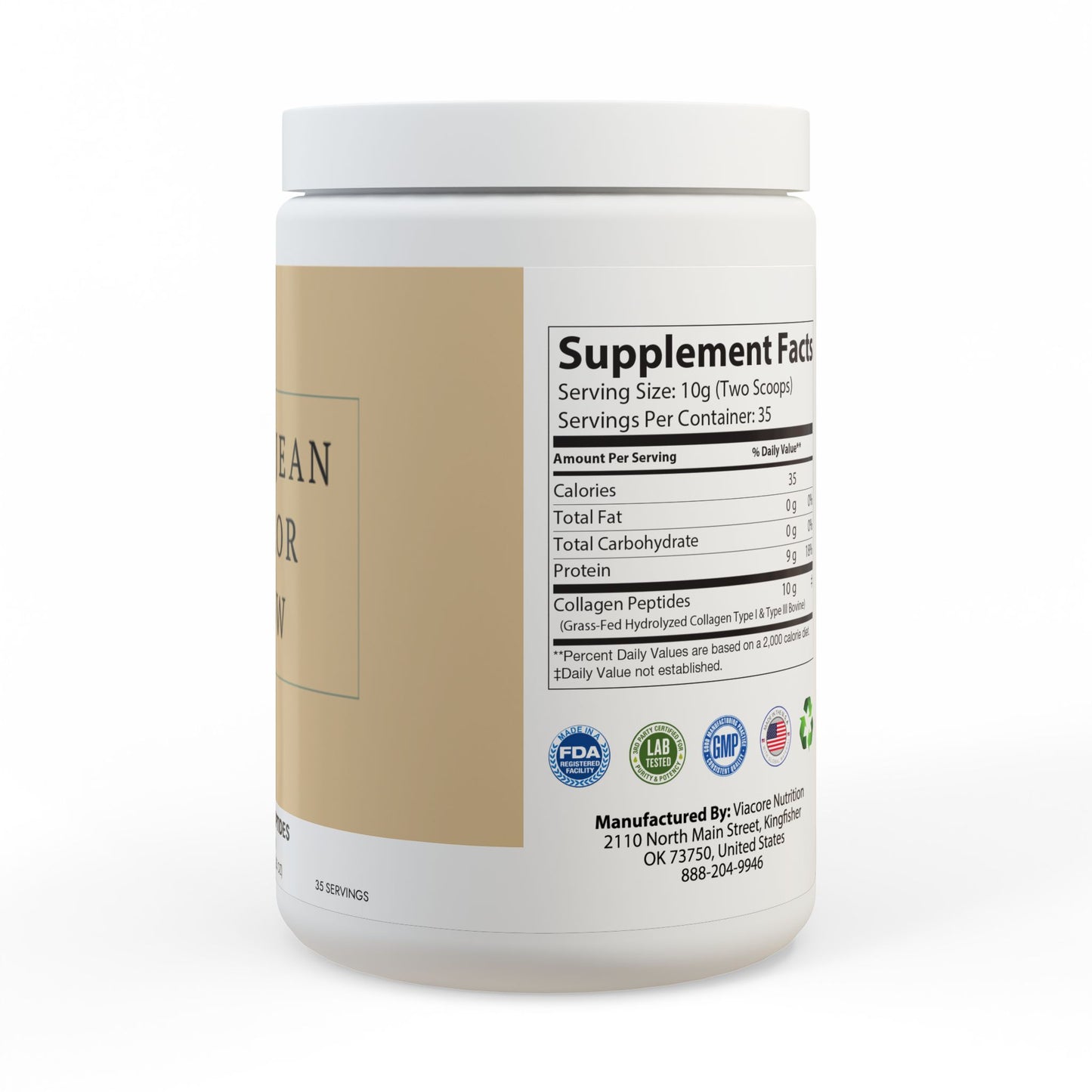 Collagen Peptides Type I & III Supplement (350g, 12.3oz)