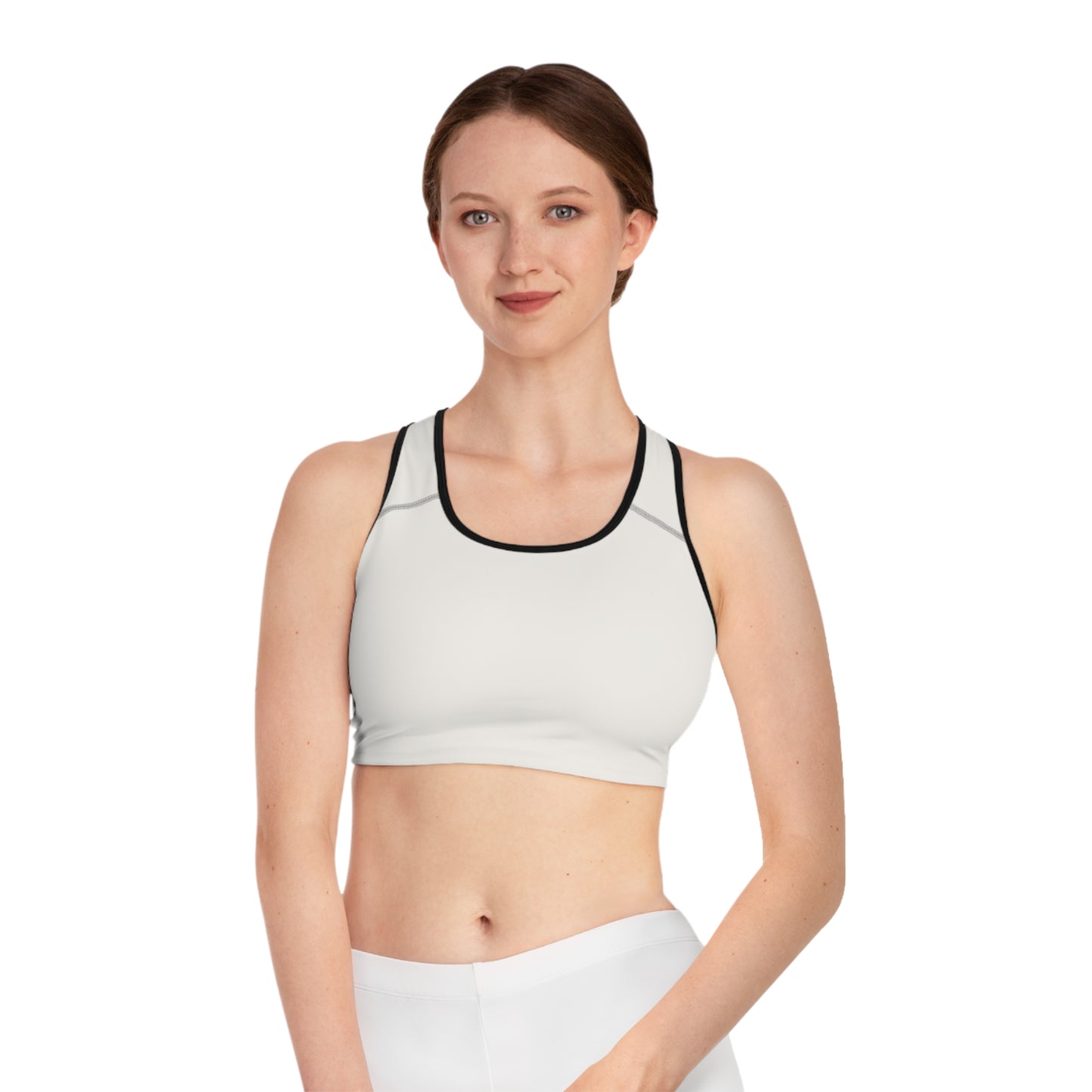 Plain AOP Sports Bra — Custom All-Over-Print Activewear
