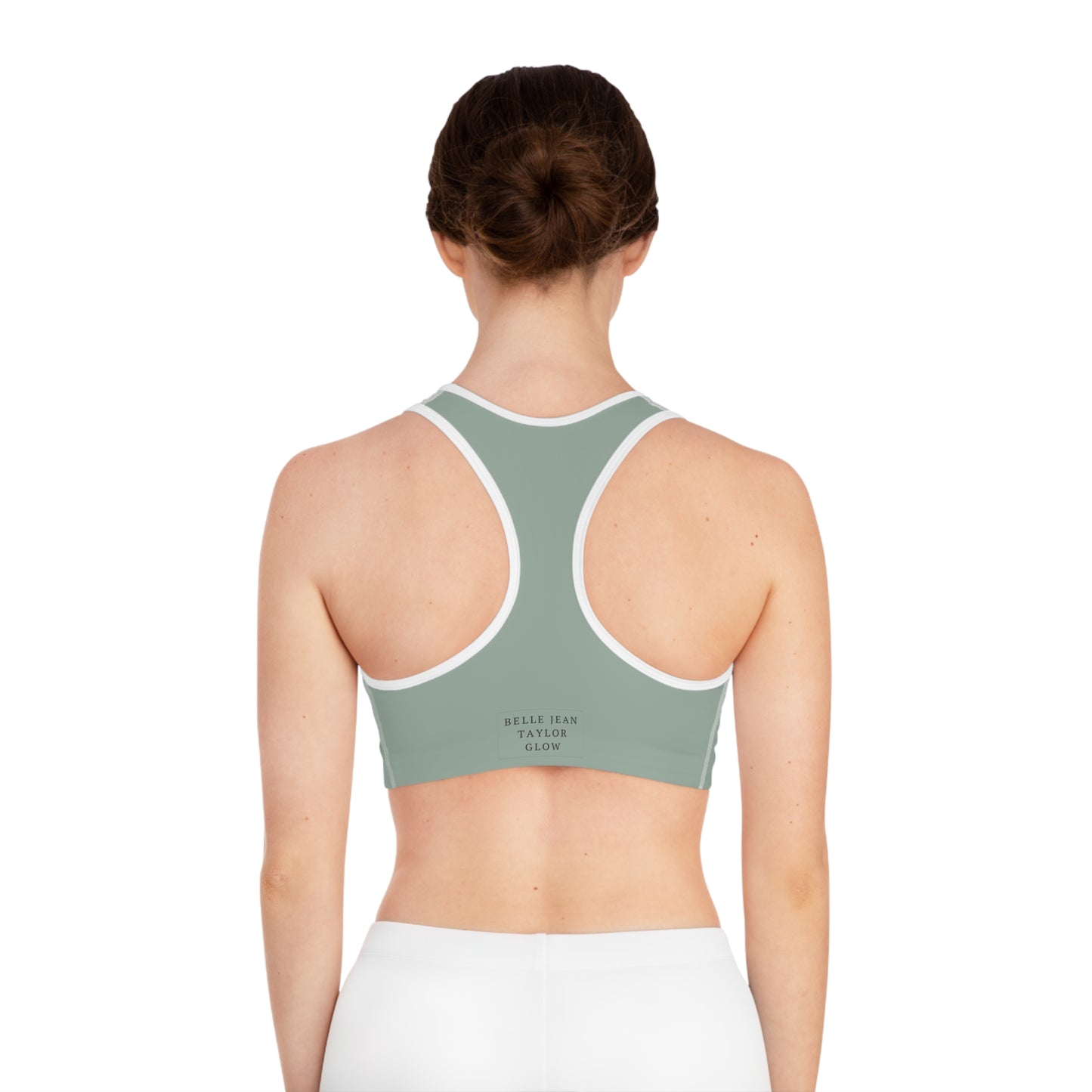 Sage Green Seamless Sports Bra — Lightweight Racerback Activewear