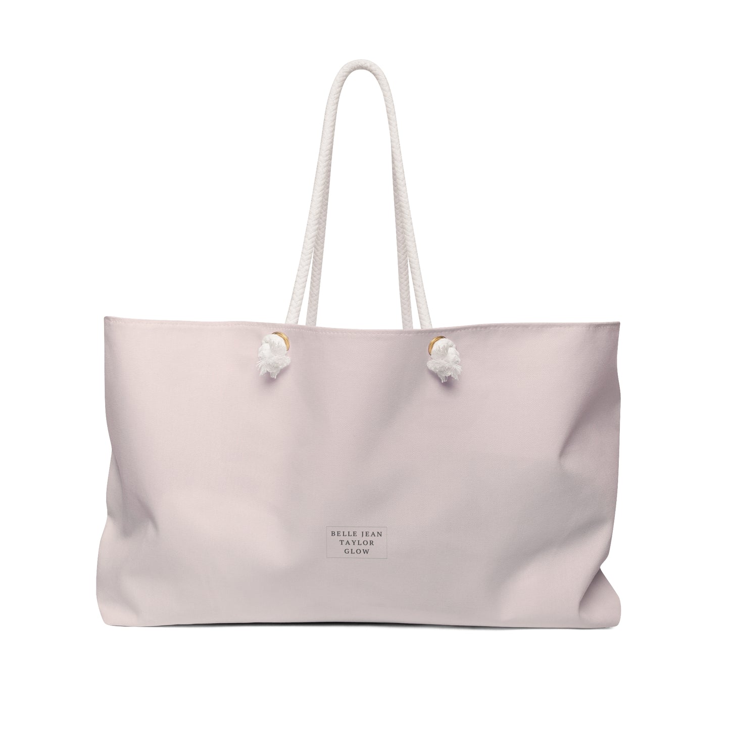 Blush Pink Weekender Bag — Spacious Rope-Handle Travel Tote