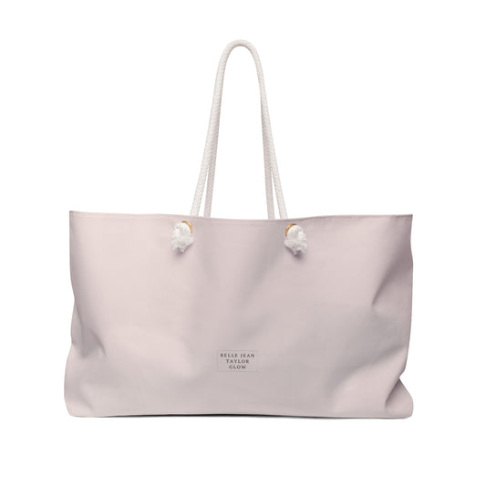 Blush Pink Weekender Bag — Spacious Rope-Handle Travel Tote