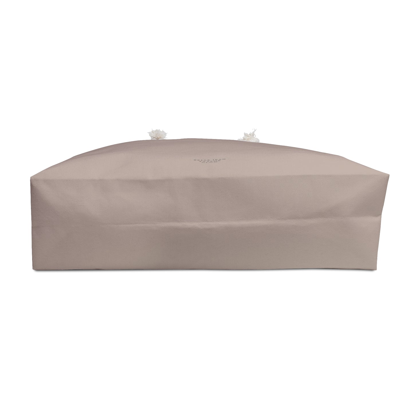 Neutral Taupe Weekender Bag – Large Travel Tote with Rope Handles