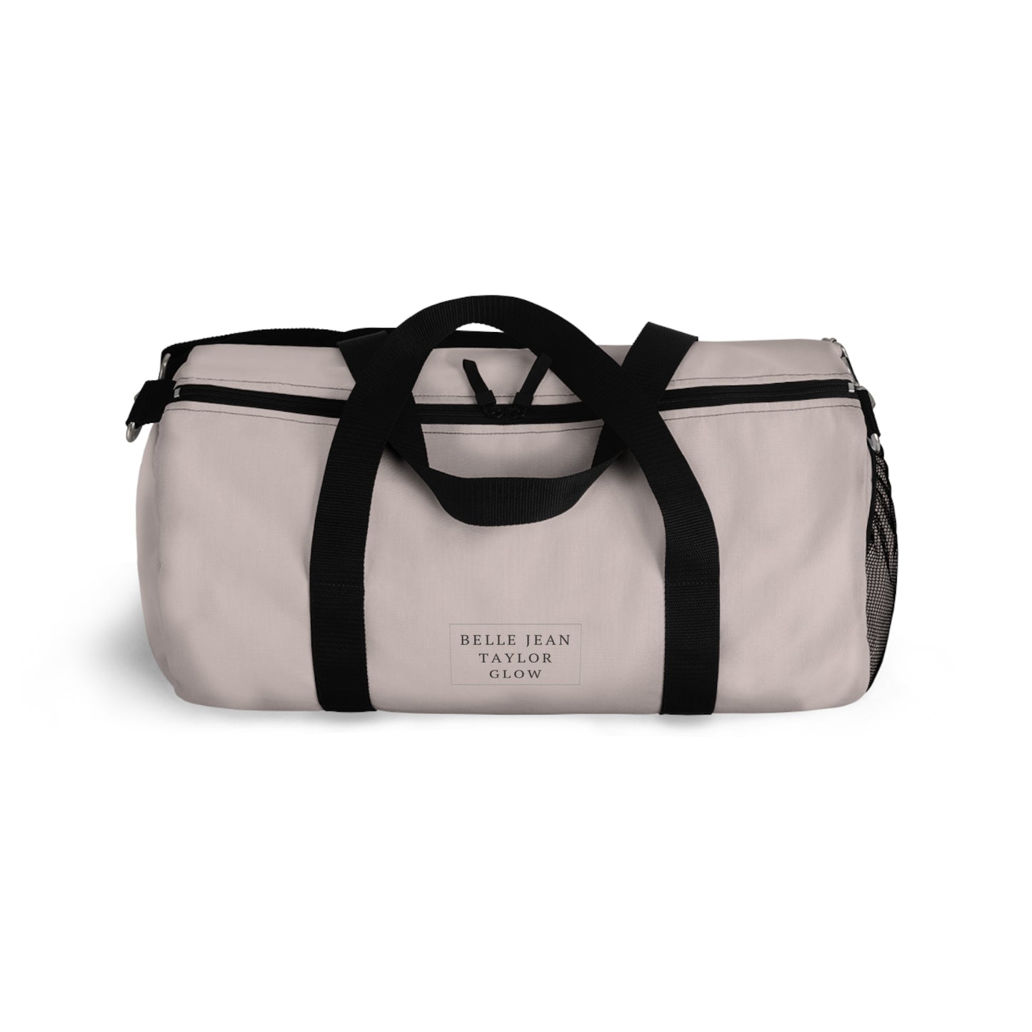 Blush Pink Canvas Duffel Bag — Lightweight Travel & Gym Tote