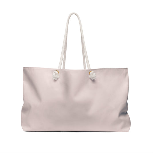 Blush Pink Weekender Bag — Spacious Rope-Handle Travel Tote