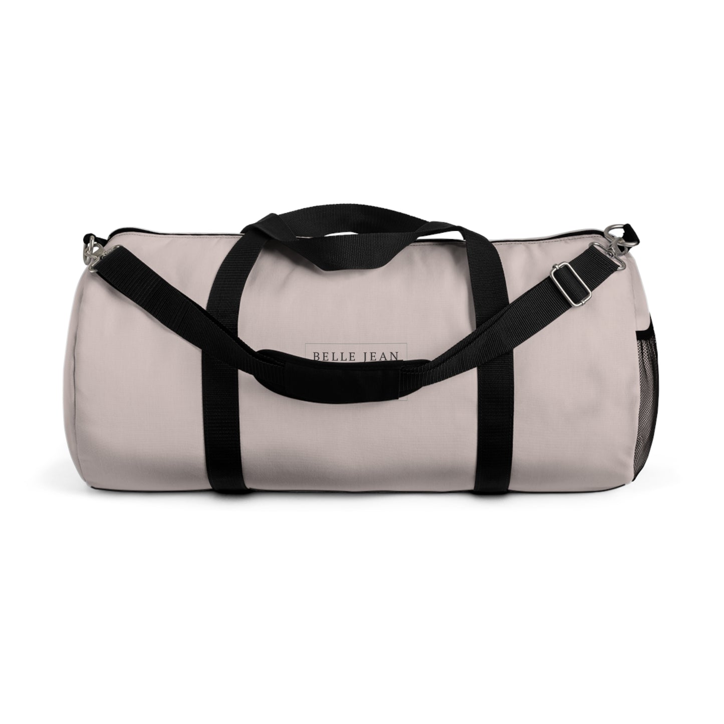 Blush Pink Canvas Duffel Bag — Lightweight Travel & Gym Tote